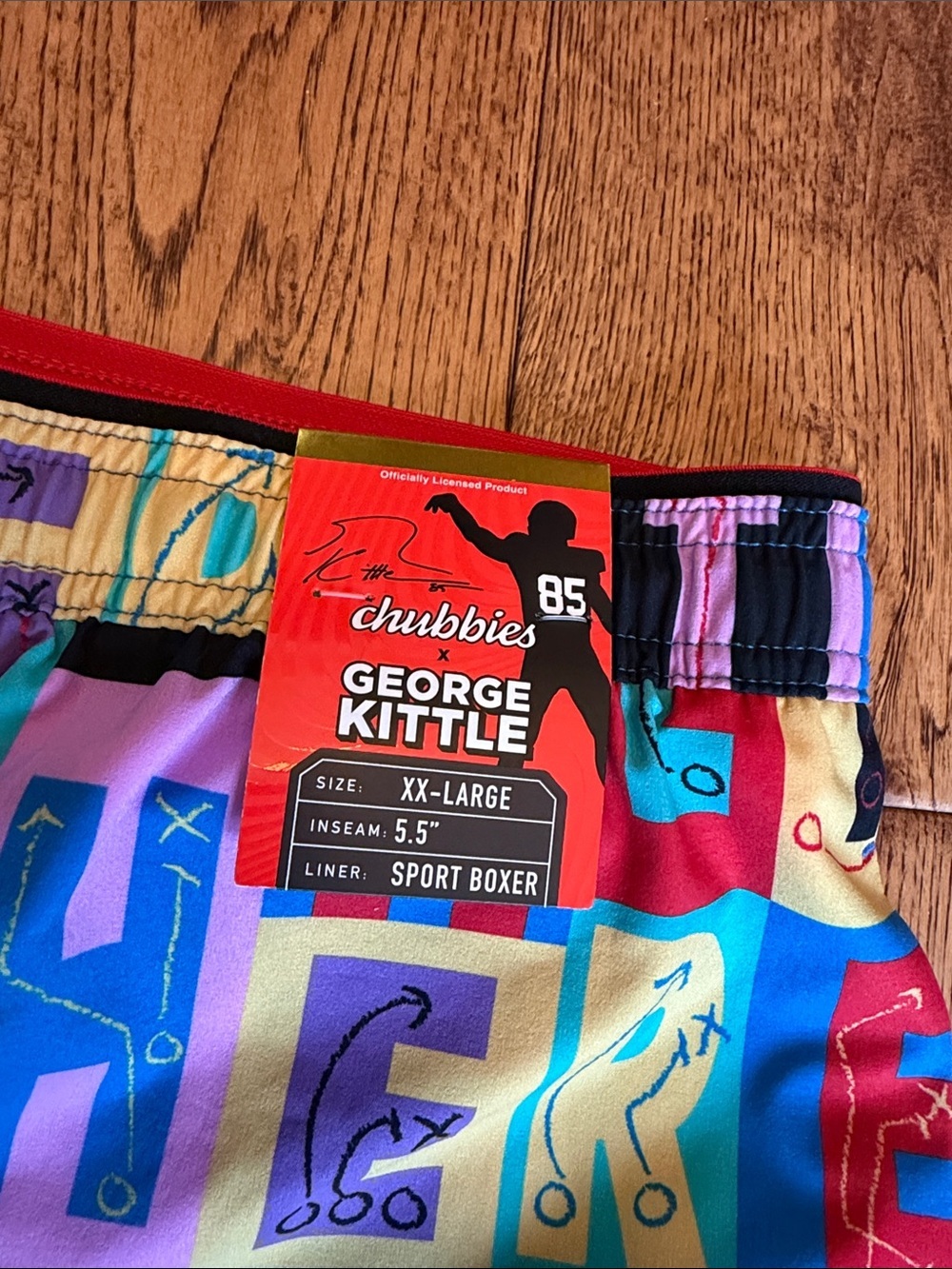 Chubbies X George Kittle Classic 5.5" NEW with tags, xxl - Picture 3 of 4